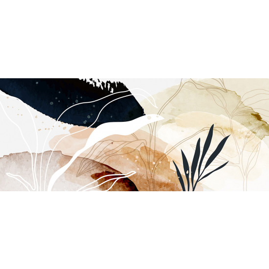 Papier peint panoramique - Feuilles Design