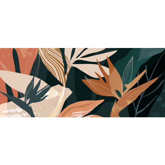 Papier peint panoramique - Feuilles Design