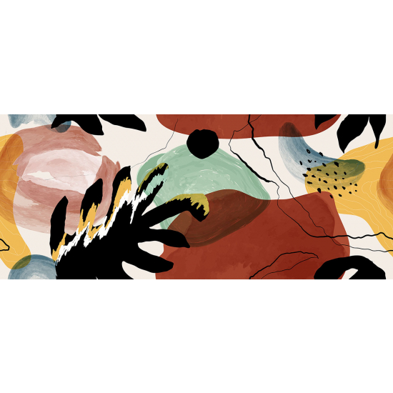 Papier peint panoramique - Feuilles Design