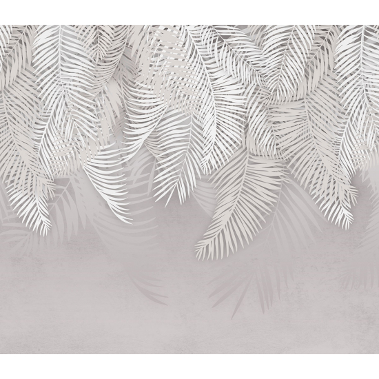 Papier peint panoramique - Feuilles Palmiers