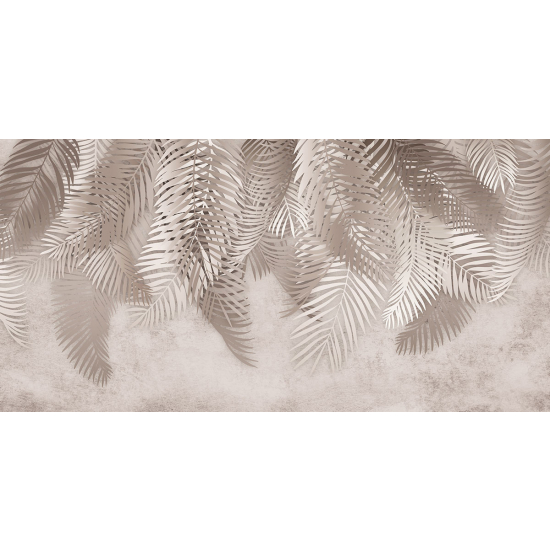 Papier peint panoramique - Feuilles Palmiers