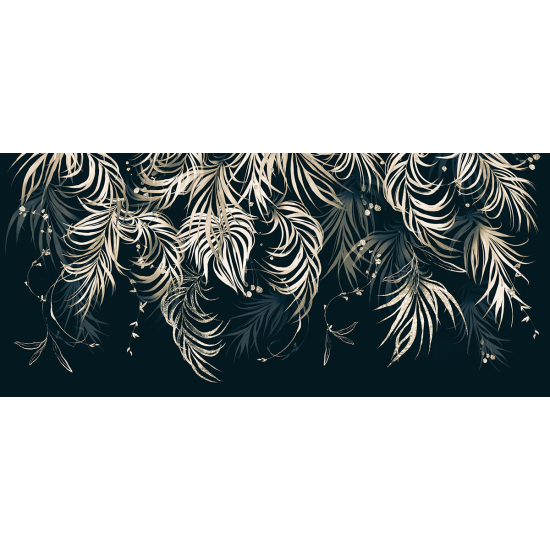 Papier peint panoramique - Feuilles tropicales