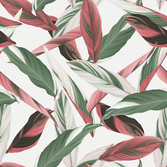 Papier peint panoramique - Feuilles tropicales