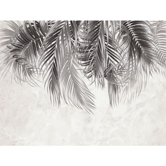 Papier peint panoramique - Feuilles tropicales