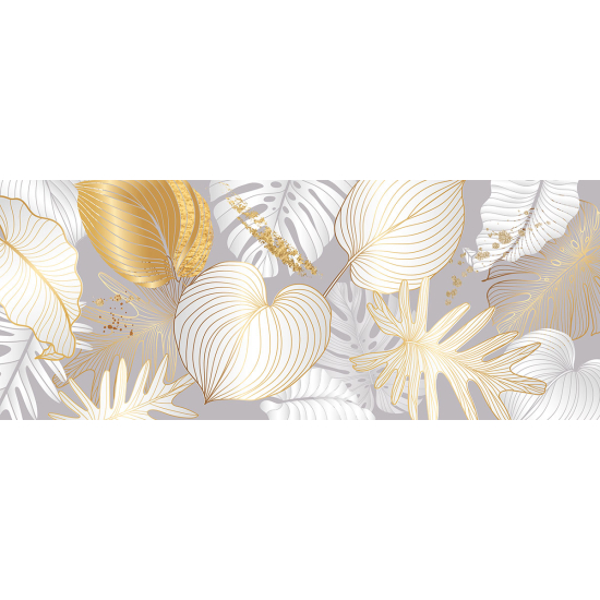 Papier peint panoramique - Feuilles tropicales