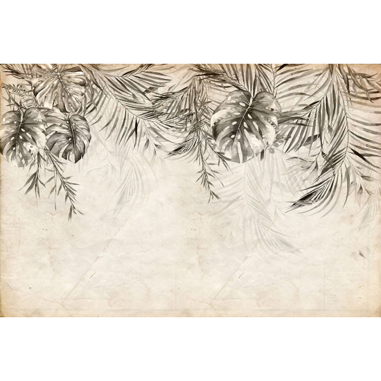 Papier peint panoramique - Feuilles tropicales