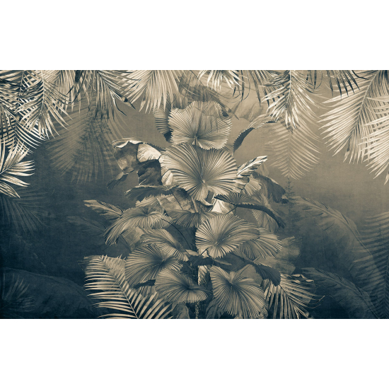Papier peint panoramique - Feuilles tropicales