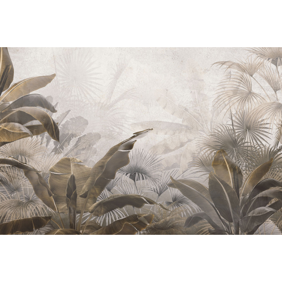 Papier peint panoramique - Feuilles tropicales