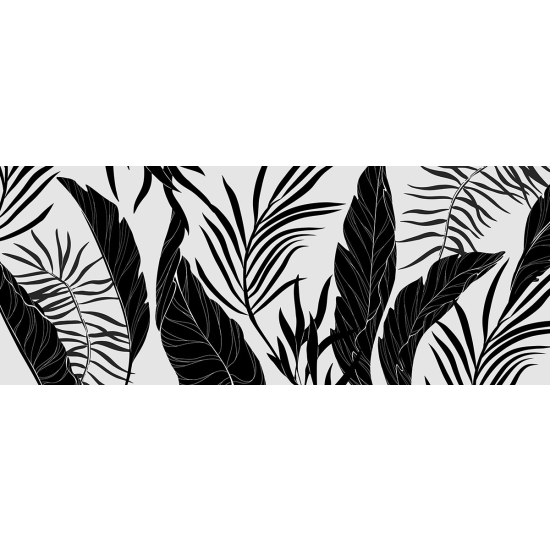 Papier peint panoramique - Feuilles tropicales