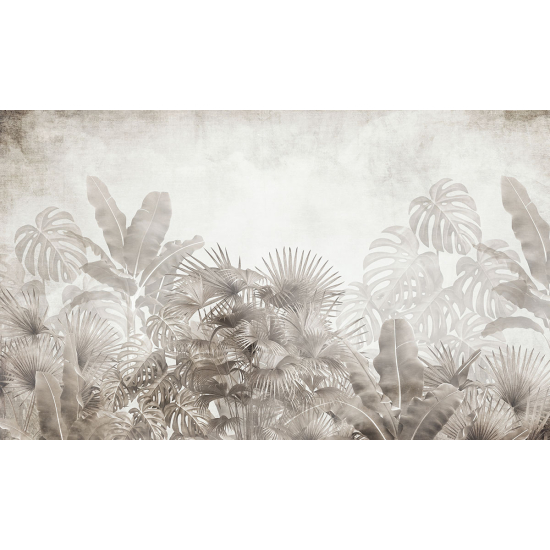 Papier peint panoramique - Feuilles tropicales