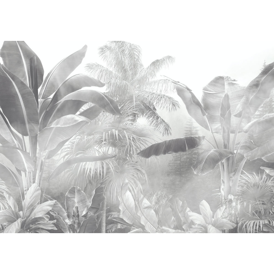 Papier peint panoramique - Feuilles tropicales