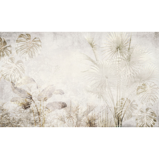 Papier peint panoramique - Feuilles tropicales