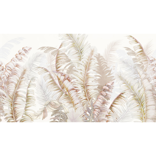 Papier peint panoramique - Feuilles tropicales