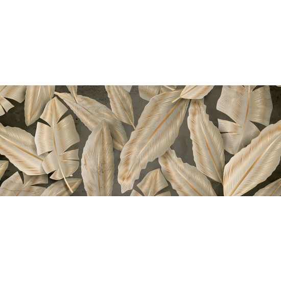 Papier peint panoramique - Feuilles tropicales