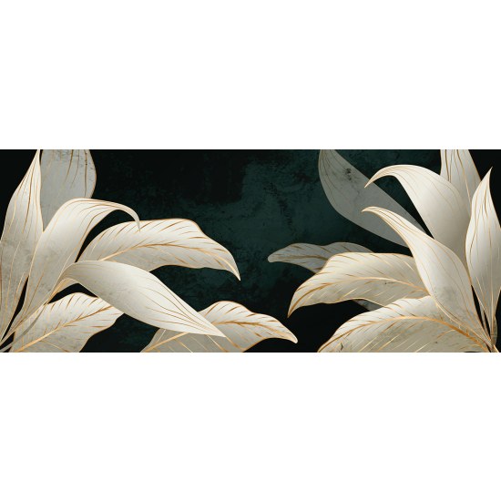 Papier peint panoramique - Feuilles tropicales