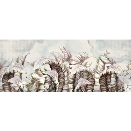 Papier peint panoramique - Feuilles tropicales
