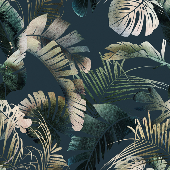 Papier peint panoramique - Feuilles tropicales