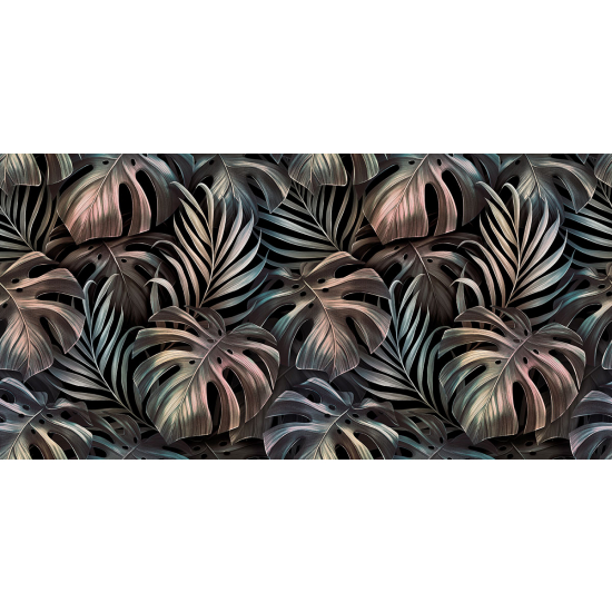 Papier peint panoramique - Feuilles tropicales