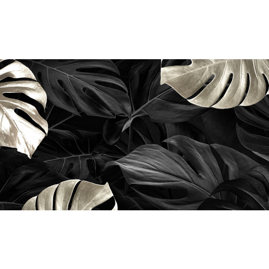 Papier peint panoramique - Feuilles tropicales
