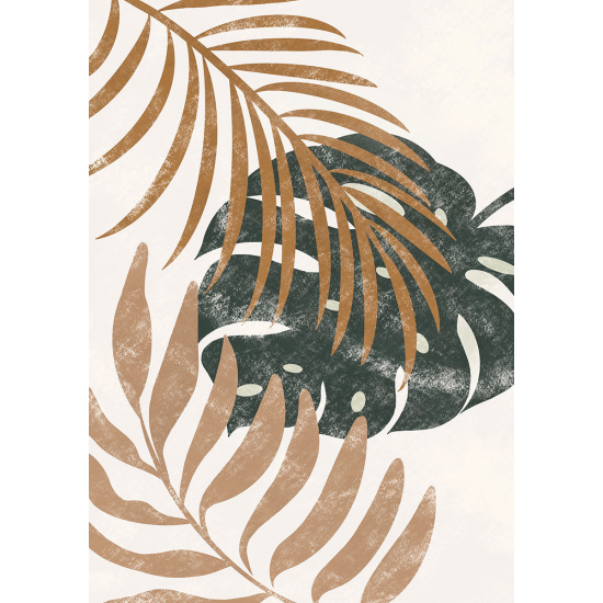 Papier peint panoramique - Feuilles tropicales