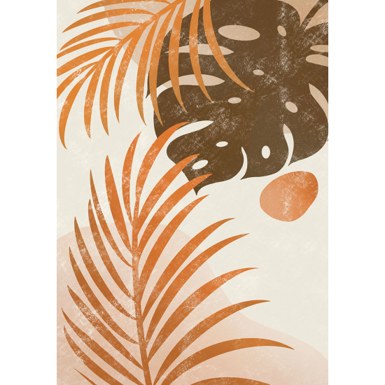 Papier peint panoramique - Feuilles tropicales
