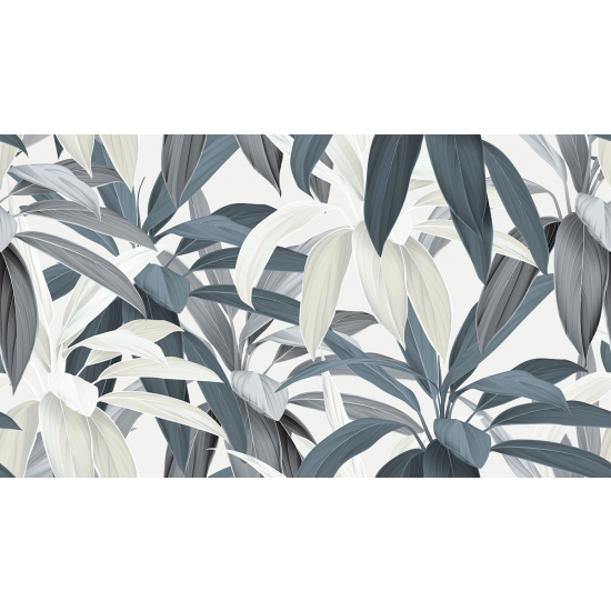 Papier peint panoramique - Feuilles tropicales