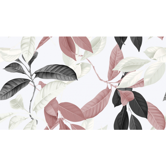 Papier peint panoramique - Feuilles tropicales