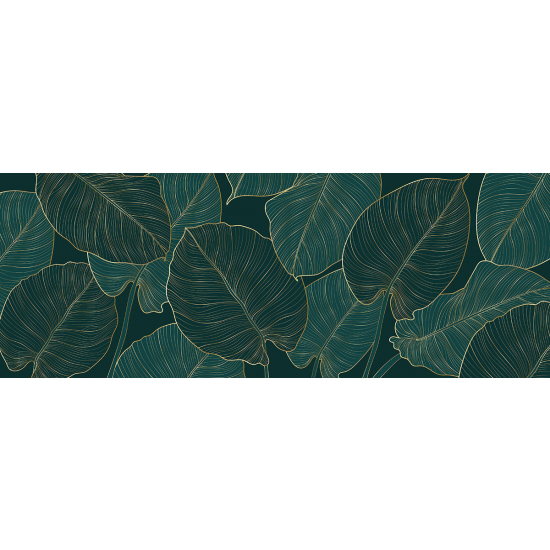 Papier peint panoramique - Feuilles tropicales