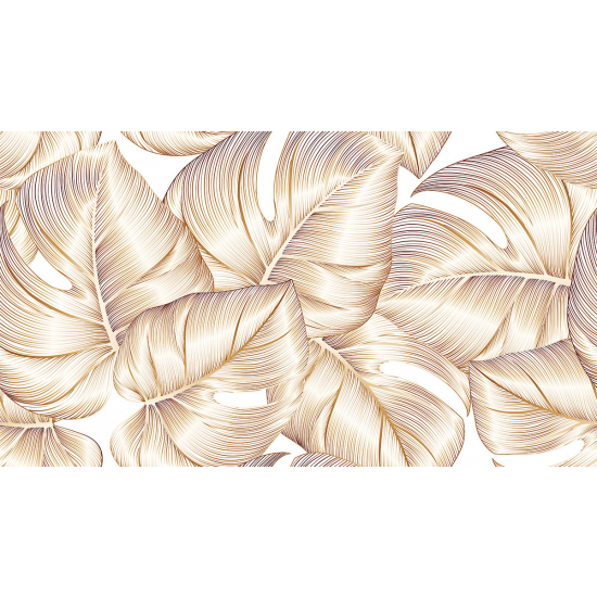 Papier peint panoramique - Feuilles tropicales