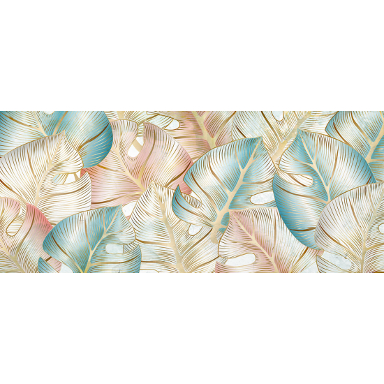 Papier peint panoramique - Feuilles tropicales