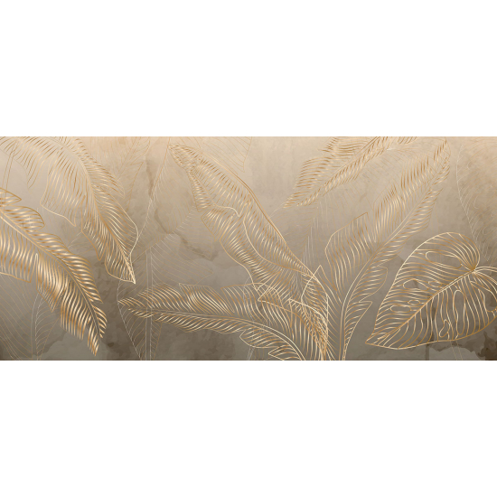 Papier peint panoramique - Feuilles tropicales