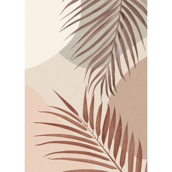 Papier peint panoramique - Feuilles tropicales