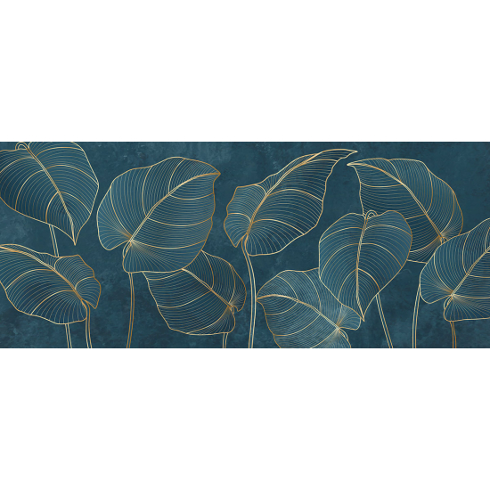 Papier peint panoramique - Feuilles tropicales