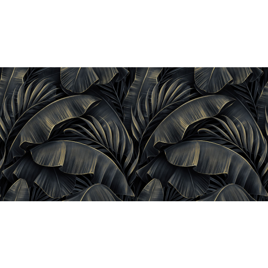Papier peint panoramique - Feuilles tropicales