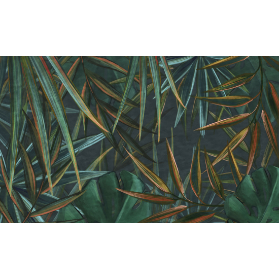 Papier peint panoramique - Feuilles tropicales