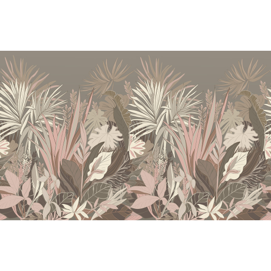 Papier peint panoramique - Feuilles Tropicales