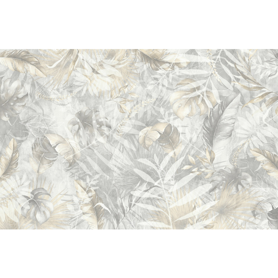 Papier peint panoramique - Feuilles Tropicales