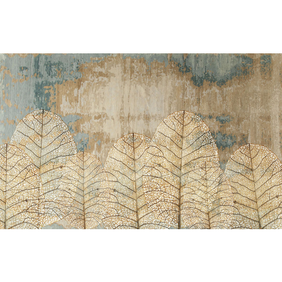 Papier peint panoramique - Feuilles tropicales Design
