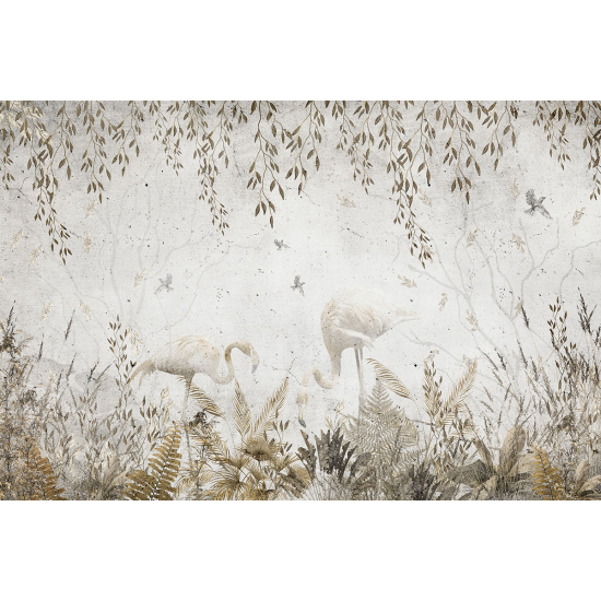 Papier peint panoramique - Flamants roses