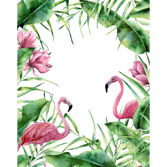 Papier peint panoramique - Flamants roses