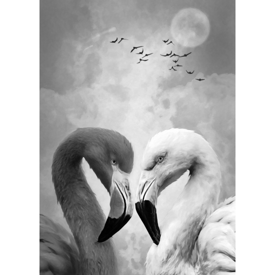 Papier peint panoramique - Flamants roses
