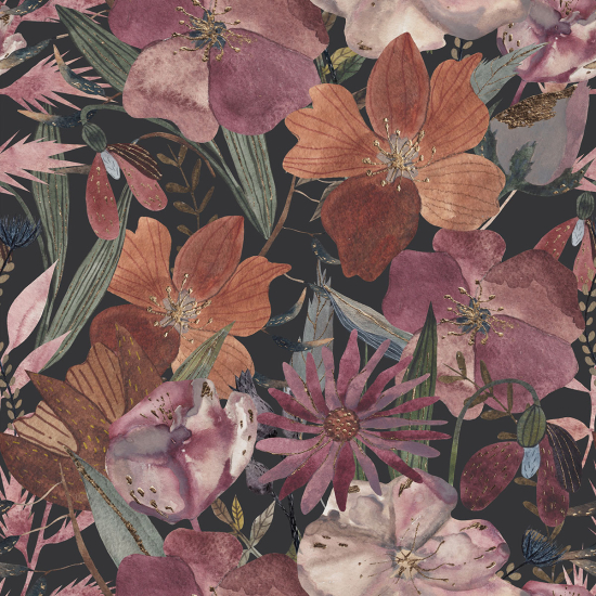 Papier peint panoramique - Fleurs