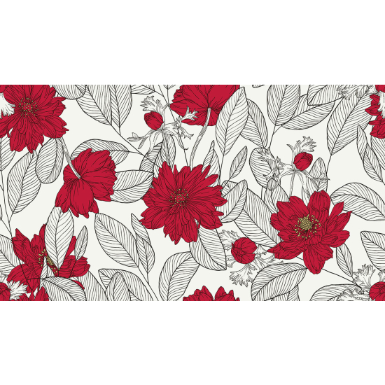 Papier peint panoramique - Fleurs