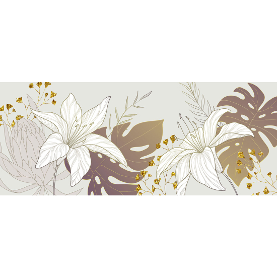 Papier peint panoramique - Fleurs