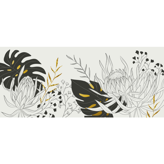 Papier peint panoramique - Fleurs