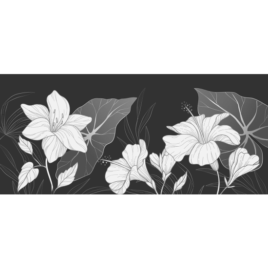Papier peint panoramique - Fleurs
