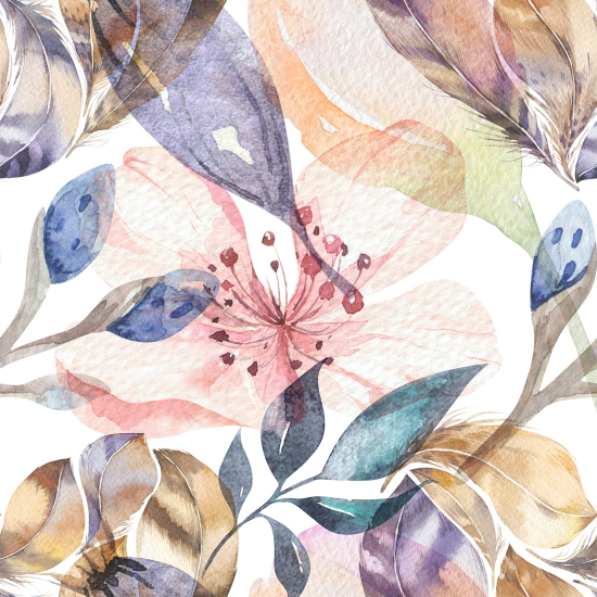 Papier peint panoramique - Fleurs