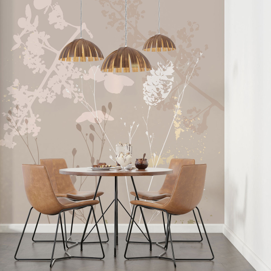 Papier peint panoramique - Fleurs Design