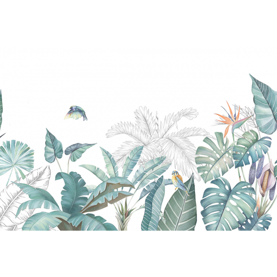 Papier peint panoramique - Fleurs Exotiques