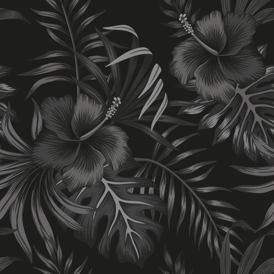 Papier peint panoramique - Fleurs tropicales
